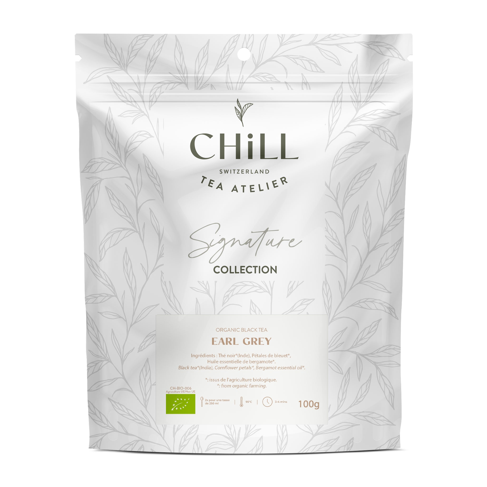 Earl Grey Vrac – Thé noir bio suisse | Chill Tea Atelier Lausanne