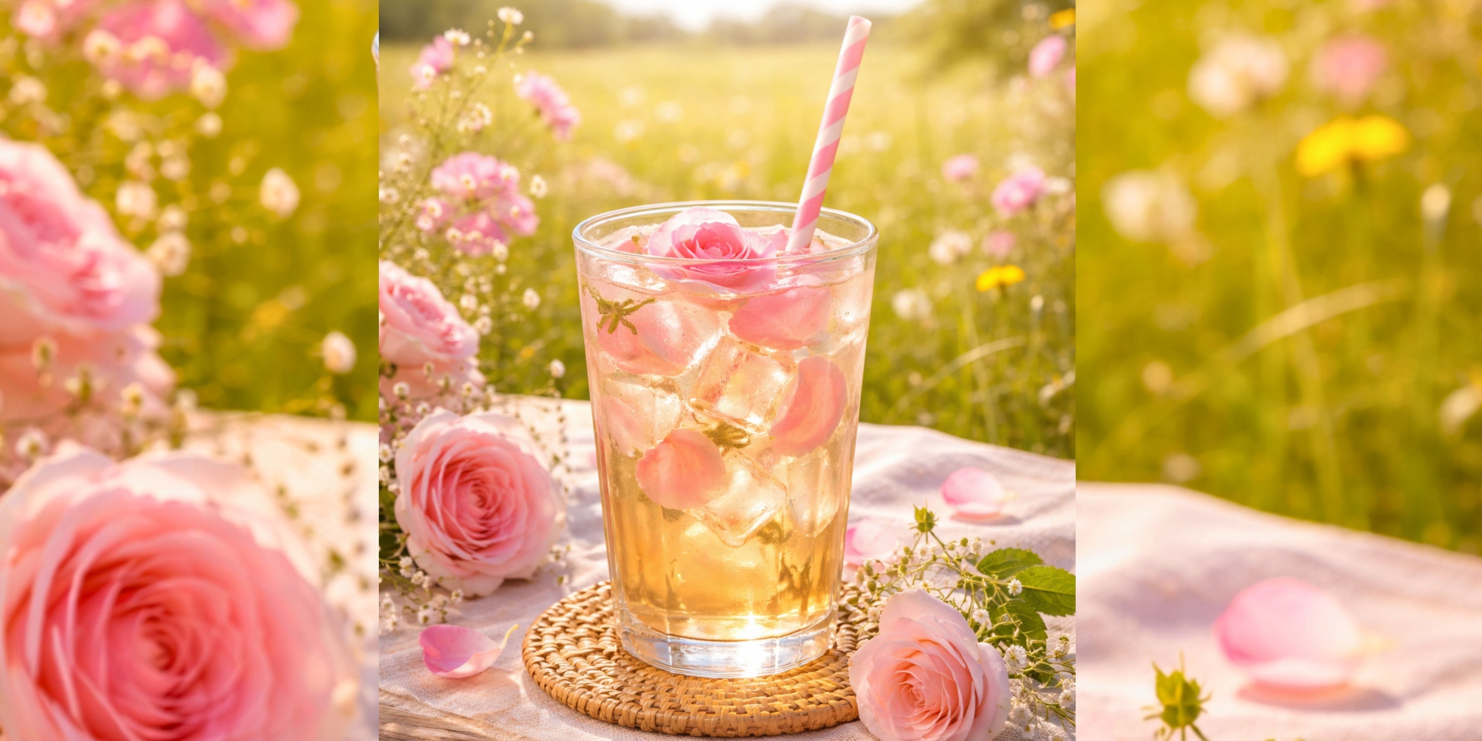 Thé blanc à la rose en cold brew :  la recette estivale qui éveille les sens
