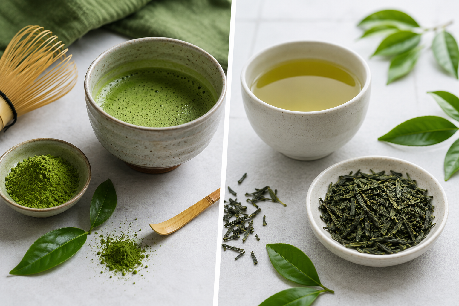 Matcha vs Sencha : Quelles différences entre ces deux thés verts japonais ?