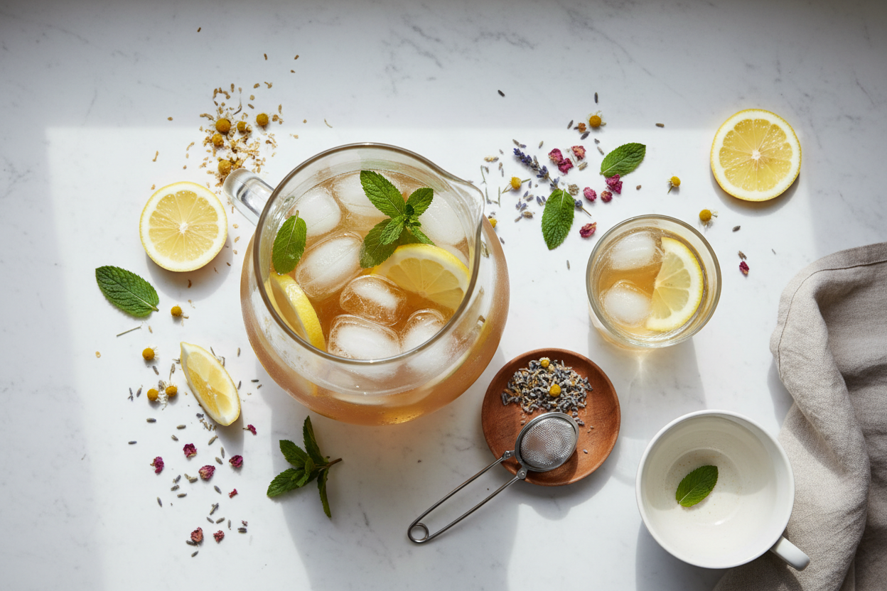 Thé glacé maison : 7 astuces pour préparer une boisson saine et pleine de saveurs