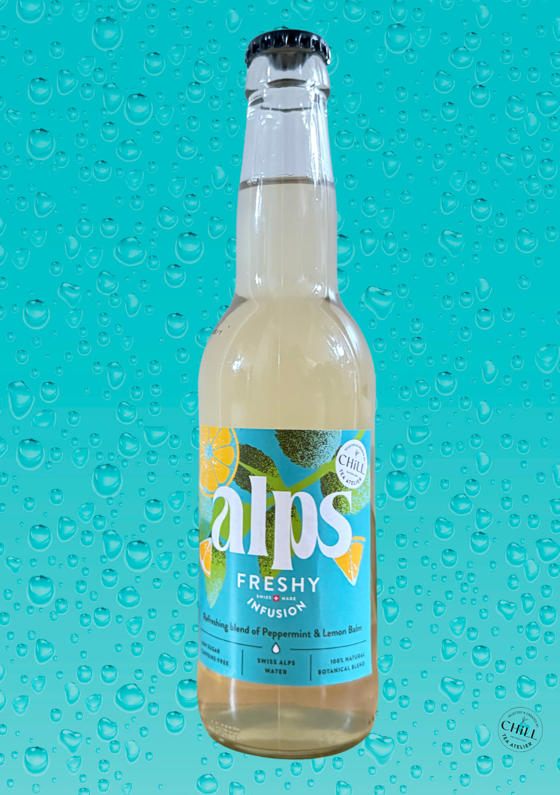 FRESHY ALPS INFUSION - Menthe poivrée, Mélisse &amp; Ortie en verre
