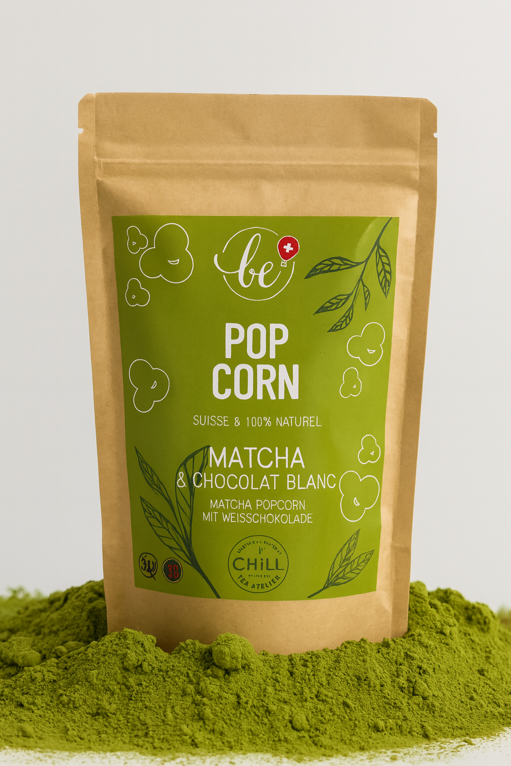 Popcorn Matcha &amp; Chocolat blanc