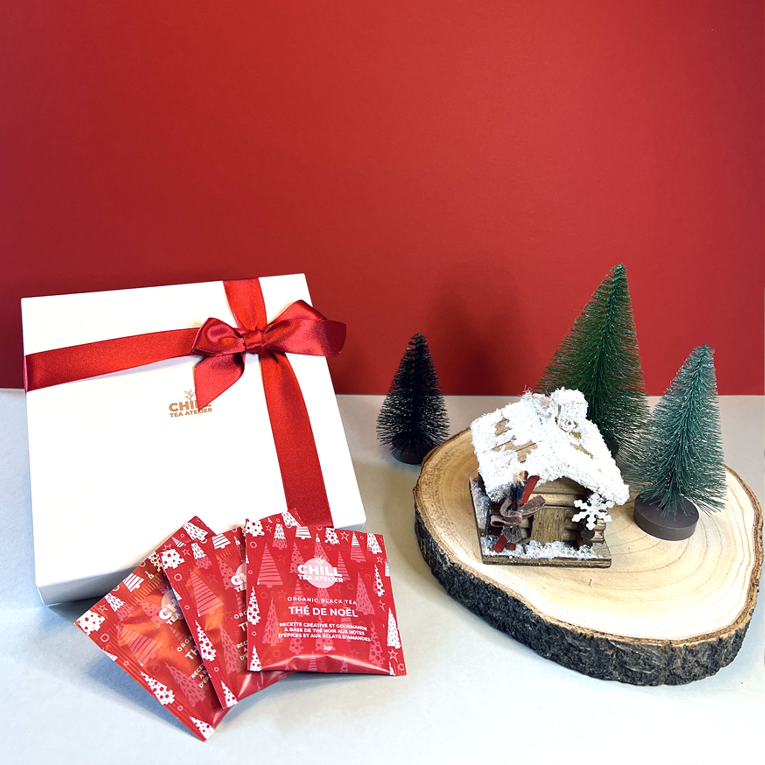 Noël - Boite cadeau rouge ou blanc - Boites, sachets